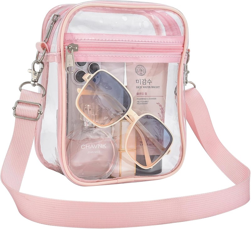 Busiuw Clear Bag for Stadium Events Small Mini Clear Purse Bag for Stadium Concerts Sports Events Festivals - Image 1